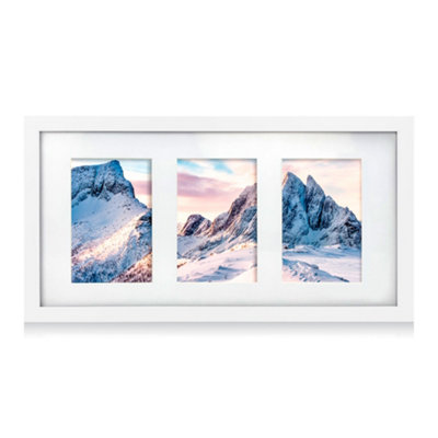 Innoteck Essentials 3 In 1 Matt Wooden Photo Frame - White