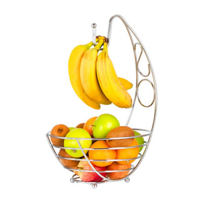 Innoteck Essentials Banana Tree Fruit BowlChrome from B&Q