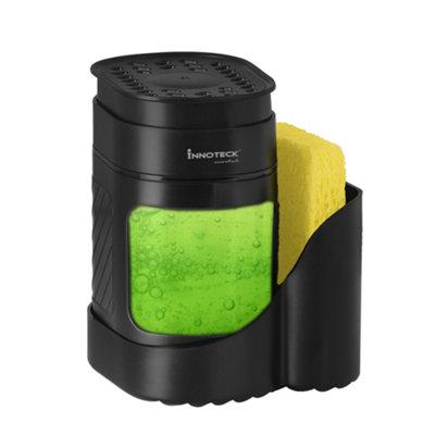 Innoteck Black Essentials 3 In 1 Sink Organiser With Soap Dispenser 3In