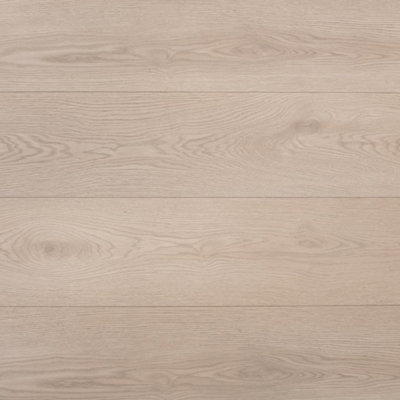 Underfoot Laminate Flooring Durable 8mm Thick PlanksEasy Click FitWater-Resistant 1.92M² Coverage Per Pack (Light Ash) from B&Q