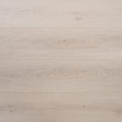 Underfoot Laminate Flooring Luxury 12mm Thick PlanksEasy Click FitWater-Resistant Laminate2.16M² Coverage Per Pack (Sandstone) from B&Q