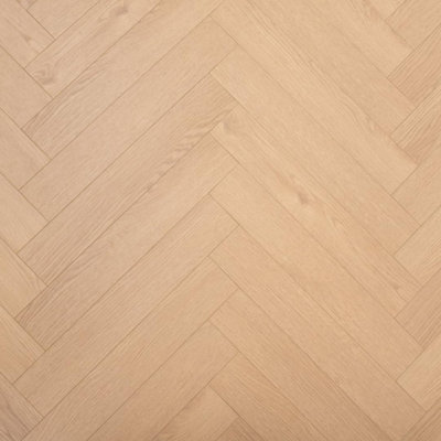Underfoot Laminate Flooring Hard Wearing 12mm Thick HerringboneClick FitWater-Resistant Laminate1.92M² Coverage Per Pack (Soft Maple) from B&Q