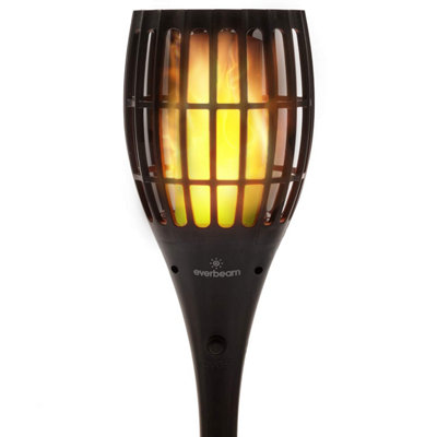 Everbeam P 1 Solar Torch Light With Flickering FlameOur Waterproof Outdoor Tiki Torches Come Equipped 96 Led Bulbs That Create from B&Q