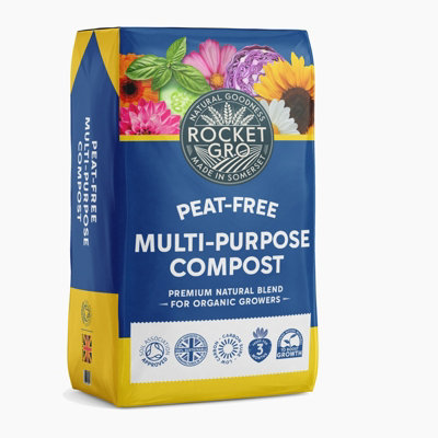 Rocketgro Organic Multi Purpose Compost 50 Litre Bag from B&Q