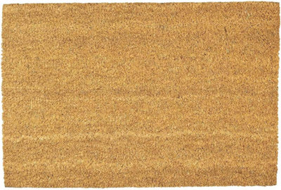 B&Q -  Door Mats Indoor Outdoor Non Slip Natural Coir Entrance Welcome Mat 40Cm X 60Cm The Canvas