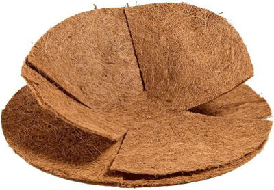 B&Q -  Flat Basket Liner 40Cm 16 Inches 3 Pack Replacement Liner For Plants Wall Baskets (Round)