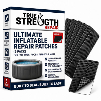 True Strength Repair Ultimate Inflatable Repair Tape Super Sticky Reinforced Mesh For Air MattressPoolBoatKayakHot Tub from B&Q