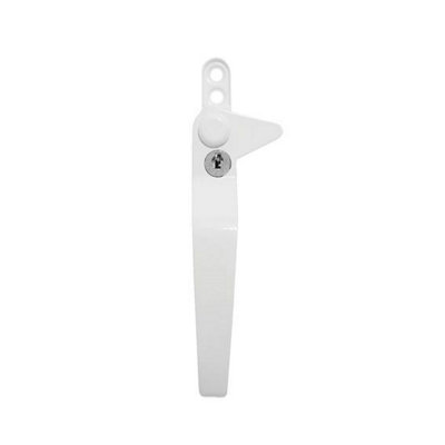 Windowparts Flexi Cockspur Window Handle Left HandWhite21127 from B&Q