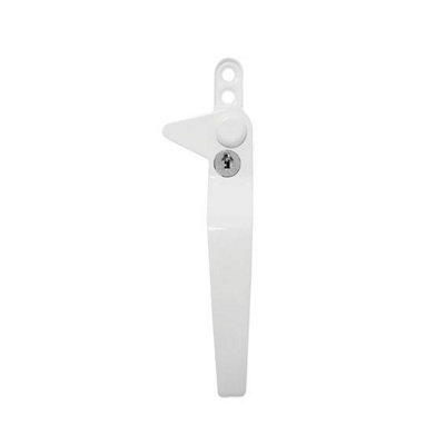 Windowparts Flexi Cockspur Window HandleRight HandWhite20935 from B&Q