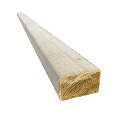 Snowdon Timber Treated 3X2" TimberDecking Joists (T) 45mm (W) 70mm (L) 2.4MPack Of 2 from B&Q