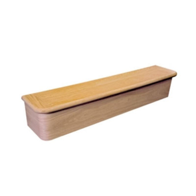 Cheshire Mouldings Stair Klad Oak Universal Bullnose (T) 200mm (W) 1200mm (L) 235mm from B&Q