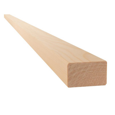 B&Q -  Untreated 3X2" Cls TimberSmooth Planed Studwork Wood (T) 38mm (W) 63mm (L) 2.4MPack Of 20