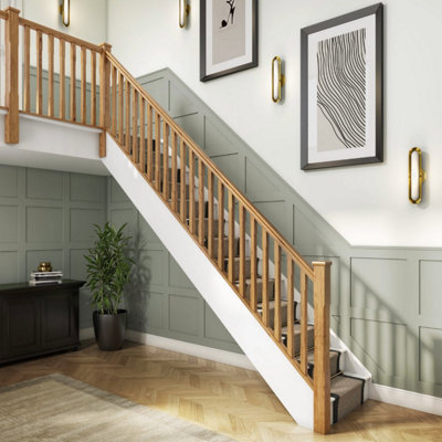 Cheshire Mouldings Oak Blank Spindle (W) 41mm from B&Q