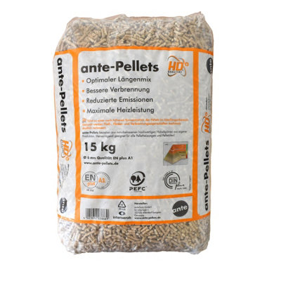 B&Q -  Ante-Pellet Wood Pellets15Kg (33Lbs)