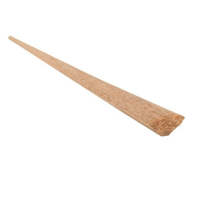 Snowdon Timber Dark Hardwood Glass Bead Moulding (T) 9mm (W) 9mm (L) 2.4M from B&Q