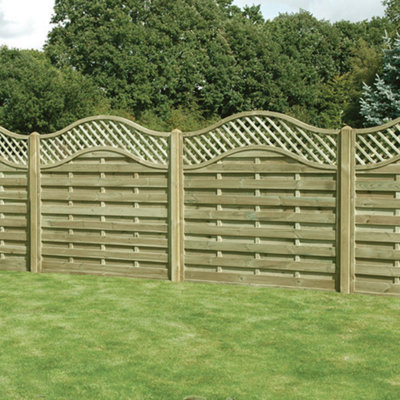 Snowdon Timber Omega Lattice Top Fence Panel (W) 1.8M (H) 1.8MPack Of 3 from B&Q