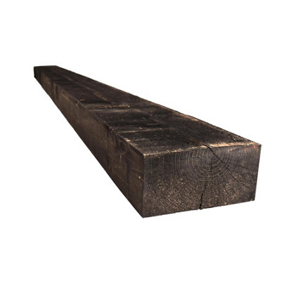 Snowdon Timber Treated Reject Black Sleeper (H) 95mm (W) 195mm (L) 2.4MPack Of 5 from B&Q