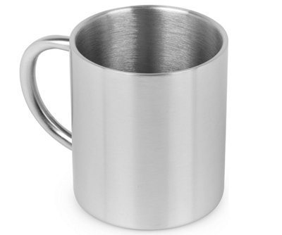 Homiu Double Walled Stainless Steel Coffee Mug300Ml CapacityCool Touch HandleInsulated Coffee MugsDrinking Cup Thermal Mug from B&Q
