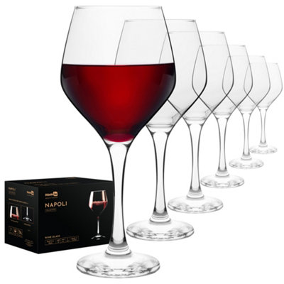 Homiu Wine Glass-Pack Of 6-440Ml-Dishwasher Safe-Napoli Collection Red