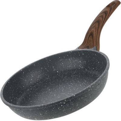 Homiu Non-Stick Frying Pan For All Hobs20Cm Lightweight Aluminium Pan With Heat Resistant HandleHeavy Duty Pan For Cooking from B&Q