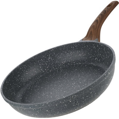 Homiu Non-Stick Frying Pan For All Hobs28 Cm Lightweight Aluminium Pan With Heat Resistant HandleHeavy Duty Pan For Cooking from B&Q