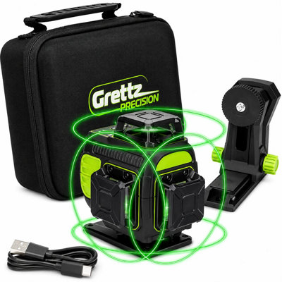 Grettz G4d 4D Multi-Line Green Beam Laser Level 5060894490269 - Image 5