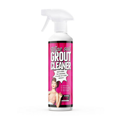 WipeoutGrout Cleaner SprayReady To Use Tile Grouting CleanerRemoves Stubborn Dirt And Grime On Walls And Floors500Ml from B&Q