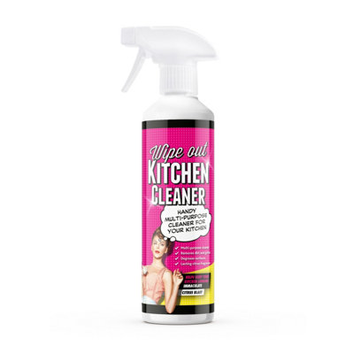 Wipeout - Kitchen Cleaner Daily Spray - Multi-Purpose Degreaser For Surfaces, Removes Dirt, Grease & Grime, Citrus Blast - 500Ml