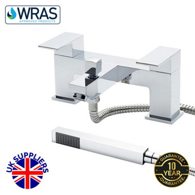  - Solo Chrome Bath Shower Mixer & Handset