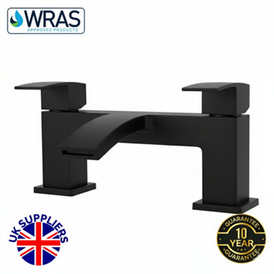  - Decent Black Waterfall Bath Filler Tap
