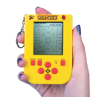 B&Q -  Pac-Man Mini Arcade Keychain Lcd Handheld Game With Original Sounds