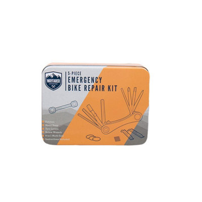 B&Q -  Wayfarer 5 Piece Emergency Bike Repair Kit With Tin Box