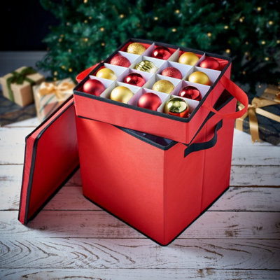 B&Q Christmas Bauble Storage Box 64 Baubles
