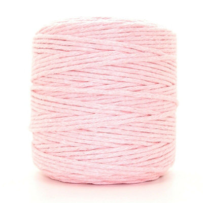 SolaDirect Premium Pink Macrame Cord Twine100 M / 328 Ft Of 5 mm Thick Natural Cotton Thread Yarn Macrame Rope (Reel) from B&Q