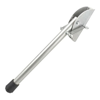 B&Q -  20 Cm / 8 In Silver Kick Down Door StopKeep The Door Stay Open For GateHomeOfficeMetal Door Stopper With Rubber Bumper