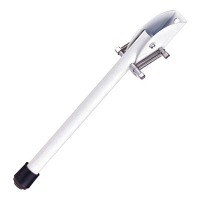 B&Q -  20 Cm / 8 In White Kick Down Door StopKeep The Door Stay Open For GateHomeOfficeMetal Door Stopper With Rubber Bumper