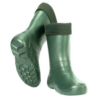 SolaDirect Olive Womens Lightweight Eva Wellington Boots With Warm Fleece LinerWaterproof Ladies Wellies For Gardening (4 Uk / 37 Eu) from B&Q