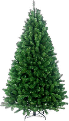 Sasons  Artificial Christmas Tree  Colorado Pine Spruce With 1200 Tips & Metal Stand (7Ft-Green) from B&Q