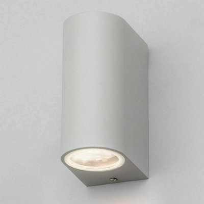 CGC Lighting Cgc Matt Grey Large Curved Outdoor Wall Light from B&Q
