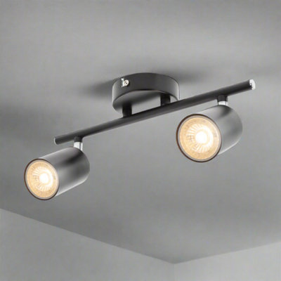 Cgc Lighting Cgc Jack Black Gu10 Adjustable Ceiling Spot Light - Black / 30.0Cm / 17.0Cm - Image 4