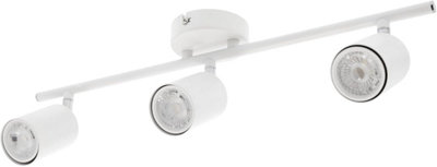 CGC Lighting Cgc Jack White Triple Head Gu10 Three Ceiling Spot Bar from B&Q