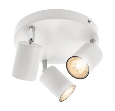 CGC Lighting Cgc Jack White Three Head Gu10 Ceiling Spot Light from B&Q