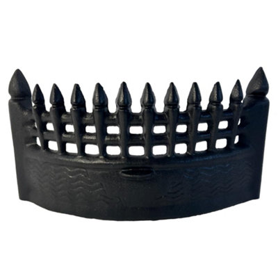 Thorness 16 Inch Castle Fire Front Fret Matt Black  Fireplace Accessory from B&Q