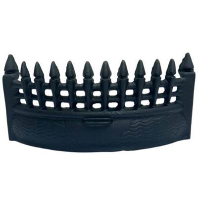Thorness 18-Inch Castle Open Fire Front Fret In Matte BlackDecorative Fireplace Accessory from B&Q