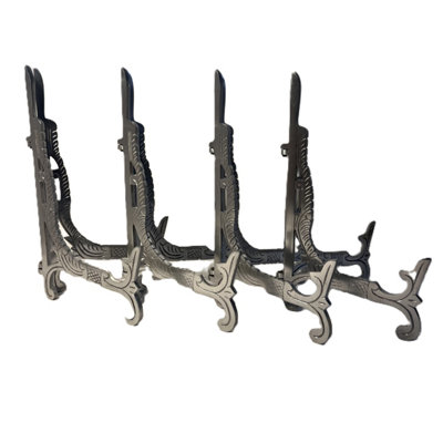 Set of 4 of Large 10 inch Metal Easel Silver Finish | Display stand - Image 2