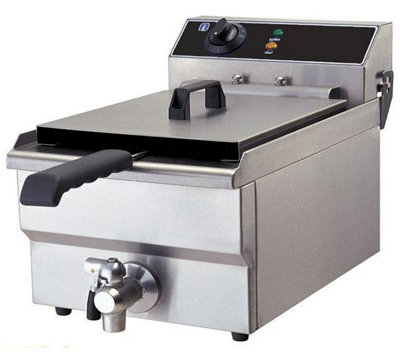 Quattro 19 Litre Tank Commercial Fryer With Drain Tap from B&Q