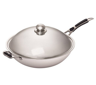 Chef King Stainless Steel Wok Pan For All Induction Wok Cookers from B&Q