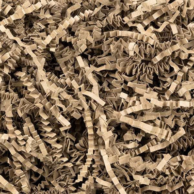 Creavvee 1Kg Natural Zigzag Crinkle Shredded Paper Kraft Packing Hamper Filler Protection Decoration from B&Q