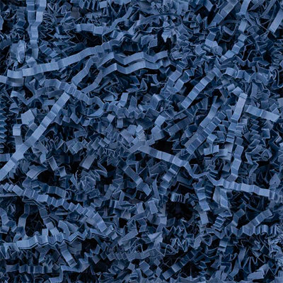 Creavvee 1Kg Navy Blue Zigzag Crinkle Shredded Paper Kraft Packing Hamper Filler Protection Decoration from B&Q