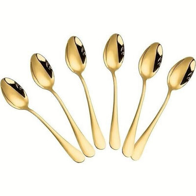 Maestro Craft Stainless Steel Coffee Spoons 14Cm Teaspoons Set Kitchen Cutlery Food Grade Size 6 B&Q